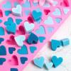 56 Fack Hjärtform Silikon Ljusform DIY Stor Liten Kärlek Tårta Choklad Isbricka Bakformar Hemma Högtidsdekor