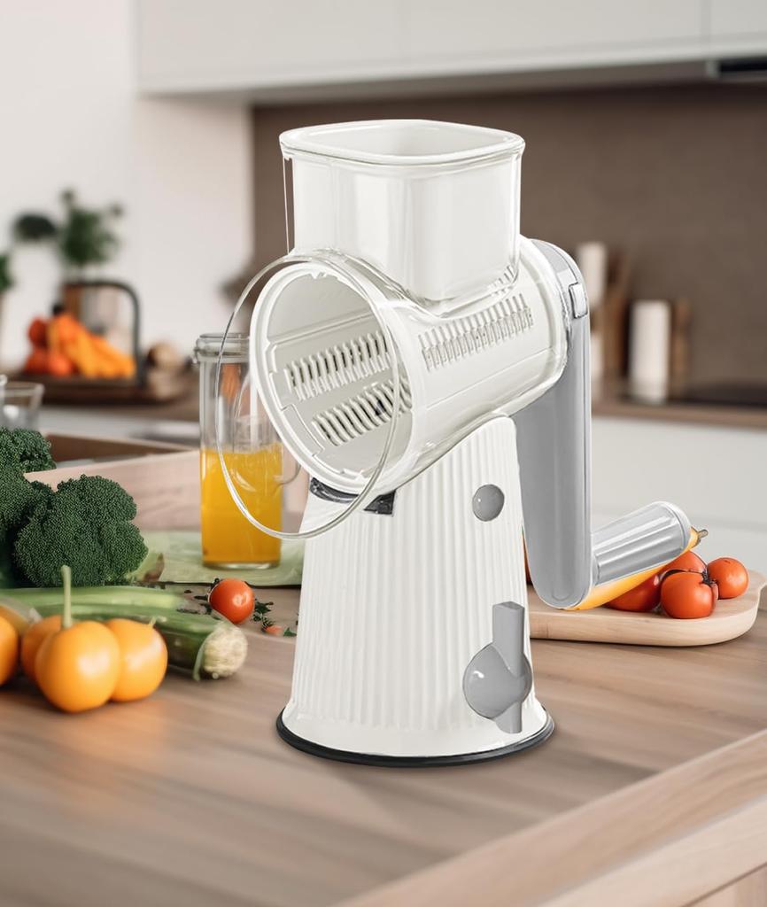 Shredded Clever Vegetable Shredded Cabbage Shredded Slicer 5 Functions In Vegetable Thickness Safe and Easy To Easy To Hand Guard White Slicer,