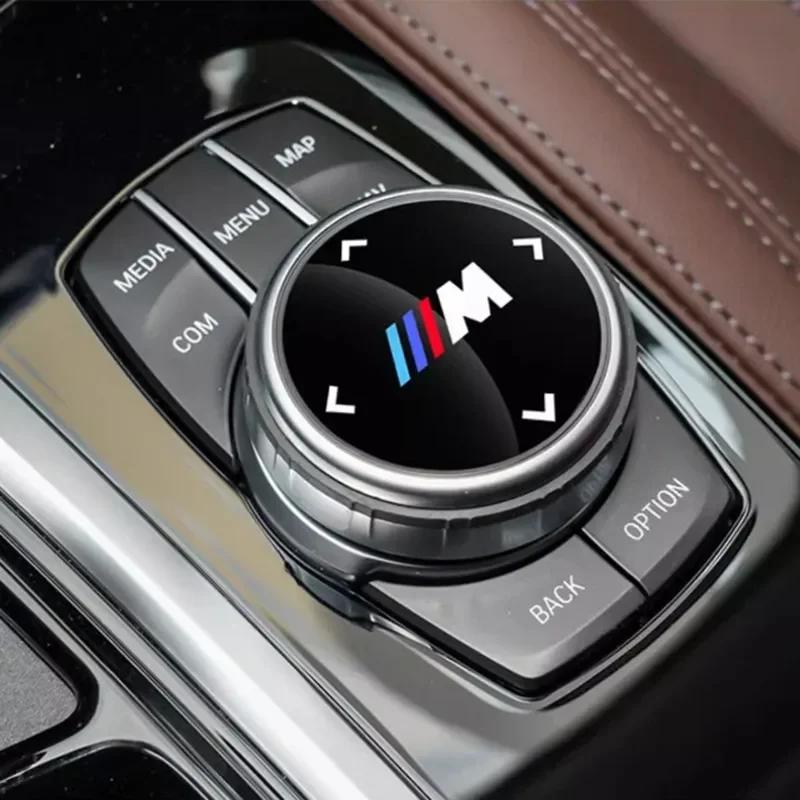 BAGC4 2026 Car Sticker PC Car Multimedia Button Cover Large Knob Sticker For BMW F31 F30 F10 F11 E70 F25 F01 F02 F26 F23 F45 G01 G30 G