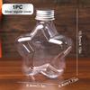 200 ml Niedliche Stern Plastikflasche Klar Milchtee Kaffeeflasche Transparent Trinkflasche Wasserbecher Saftgetränkeflaschen