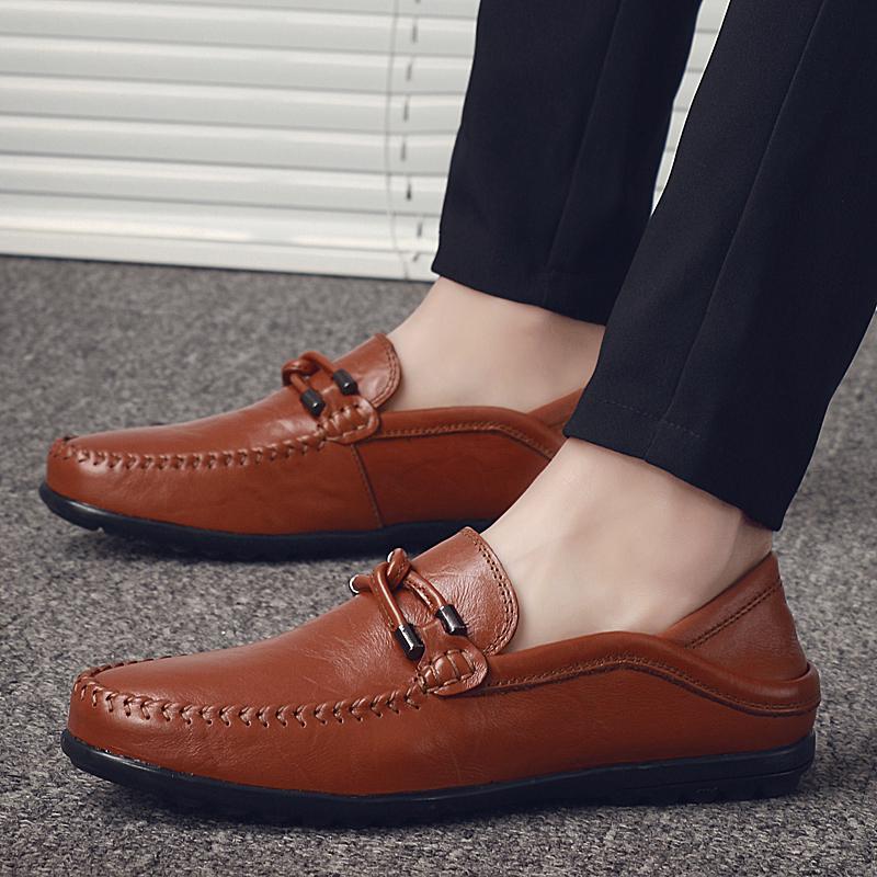 Fashion Lightweight Walking Shoes Men Anti-Slip Casual Shoes Men's Comfortable Loafers Slip-On Shoes Classic Driving Moccasins Flats