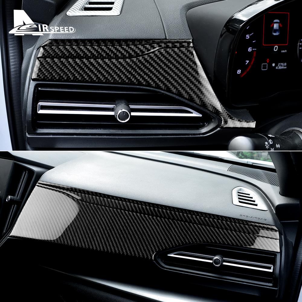Real Soft Carbon Fiber Sticker For Subaru WRX/ WRX STI 2022 2023 2024 2025 Dashboard Panel Interior Trim Car Accessories