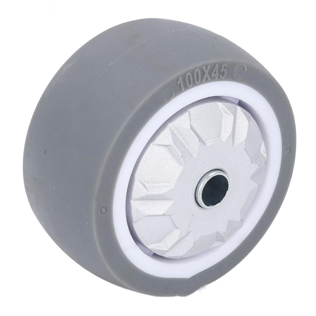 TPR Rubber Caster 4in Heavy Duty Wear Resistant Silent Tire Wheel Replacement for Hand Trucks Dolly 