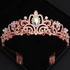 Diamond Bridal Headdress with Comb, Luxurious Crystal Wedding Crown, Suitable for Retro Celebration Ball, Queen Headdress.