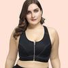 European and American Cross Back Front Zipper Sports Bra Shockproof Running Fitness Yoga Underwear
