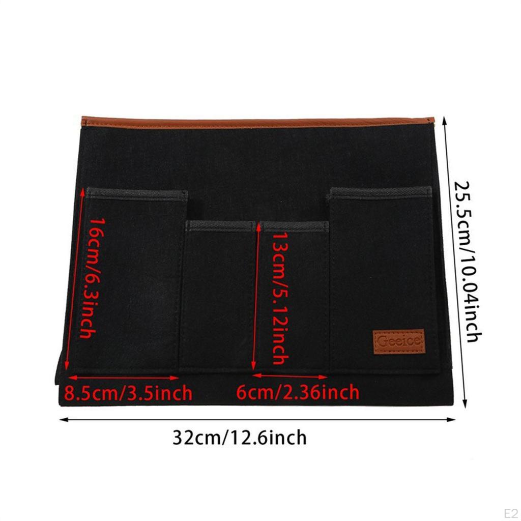 Bedside Organiser Bed Storage Pocket Multipurpose Hanging Organizer Bag Sofa Armrest for Book