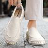 Linen shoes men's 2025 new summer breathable casual one-pedal lazy shoes thin street men's trendy shoes