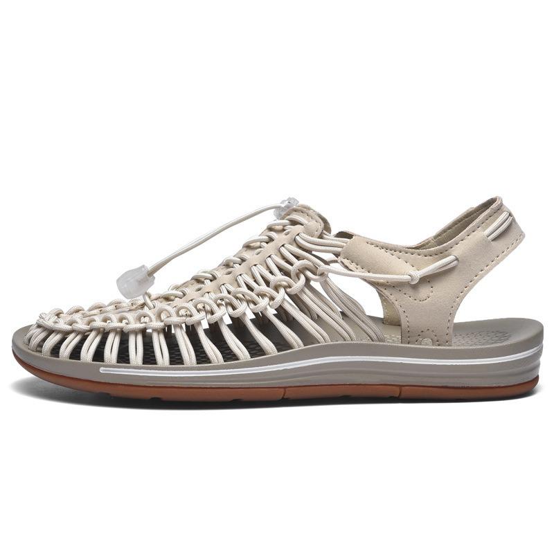 Large Breathable Sandals for Women, Casual Woven Sandals, Beach Women's Shoes, Couple's Shoes