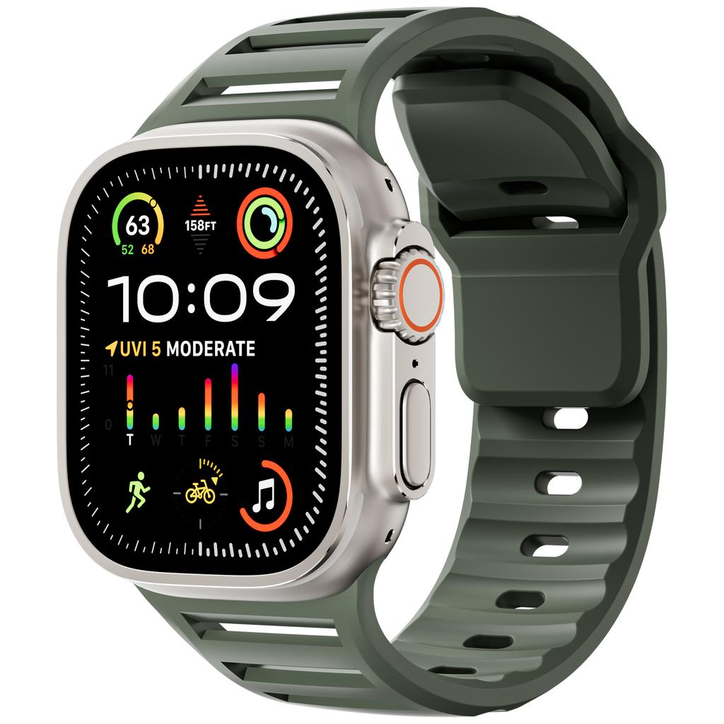 Straps for Apple watch Ultra 2 Band 49mm 45mm 44mm 42mm Sport Silicone watchband belt correa bracelet iwatch 10 9 8 7 6 SE 5 4
