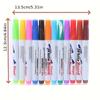 12 Stück bunte Markierungsstifte zum Zeichnen mit Wasser, schwimmender magischer Gekritzelstift, löschbarer schwimmender Stift, magischer Wassermalstift, Whiteboard-Marker