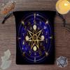 Mini Schmuck Würfel Karten Geschenktasche Kordelzug Beutel Beutel Divination Tarot Beutel Flanell Spiel Orakel Karten Aufbewahrungstasche