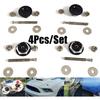 Quick Release Push Button Hood P Bonnet Lock Clip Car Bumper Latch 4 Pcs/Pack