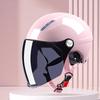 New Men Motorcycle Helmet Woman Electric Motor Car Scooter Bike Open Face Half Helmet Anti Safety Hat Bicycle Cap With Goggles