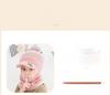 Children's Velvet All-In-One Winter Hat: Warm Wool Duckbill Cap with Face Protection and Scarf