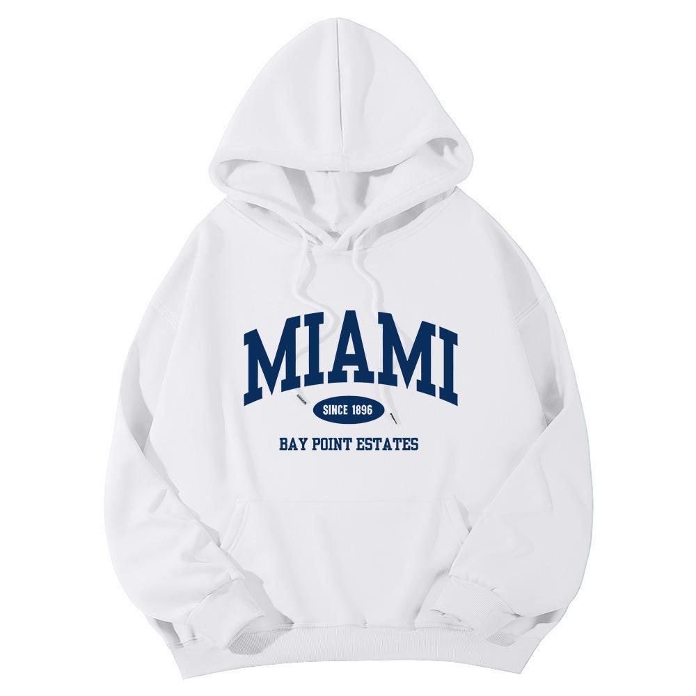 New casual sports sweater fleece hooded sports sweater men's and women's autumn and winter sports fashion