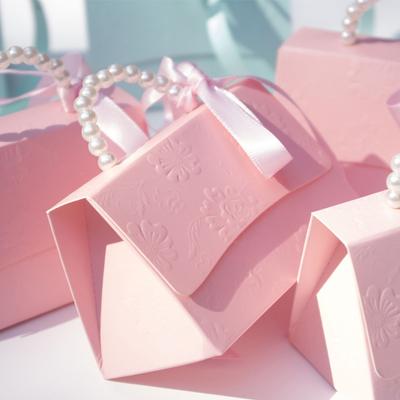 RMTPT Ottimo per bomboniere Scatola di caramelle Scatola regalo portatile per feste Baby Shower Scatole regalo per feste di nozze Scatola di caramelle Scatola regalo 10 pezzi/lotto