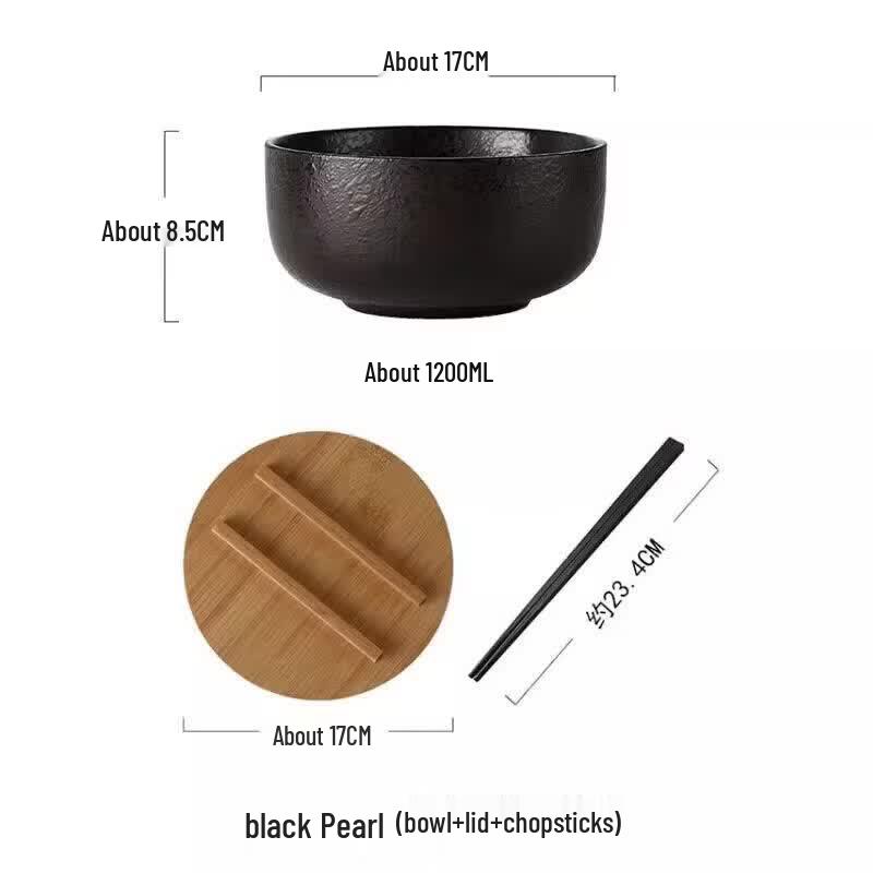 Japanese Style Ceramic Noodle & Ramen Bowl