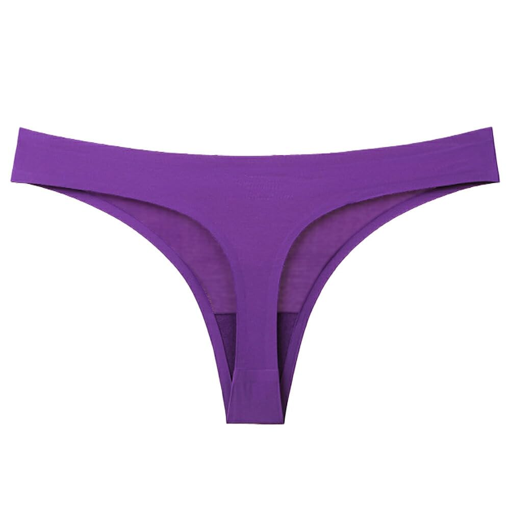 

Karly Shop Seamless Smooth and Solid Purple Women s T-Back, Stretchy, Non-Slip, Non-See-Through, Lightweight, Colors, Patterned, Stylish, Sexy,