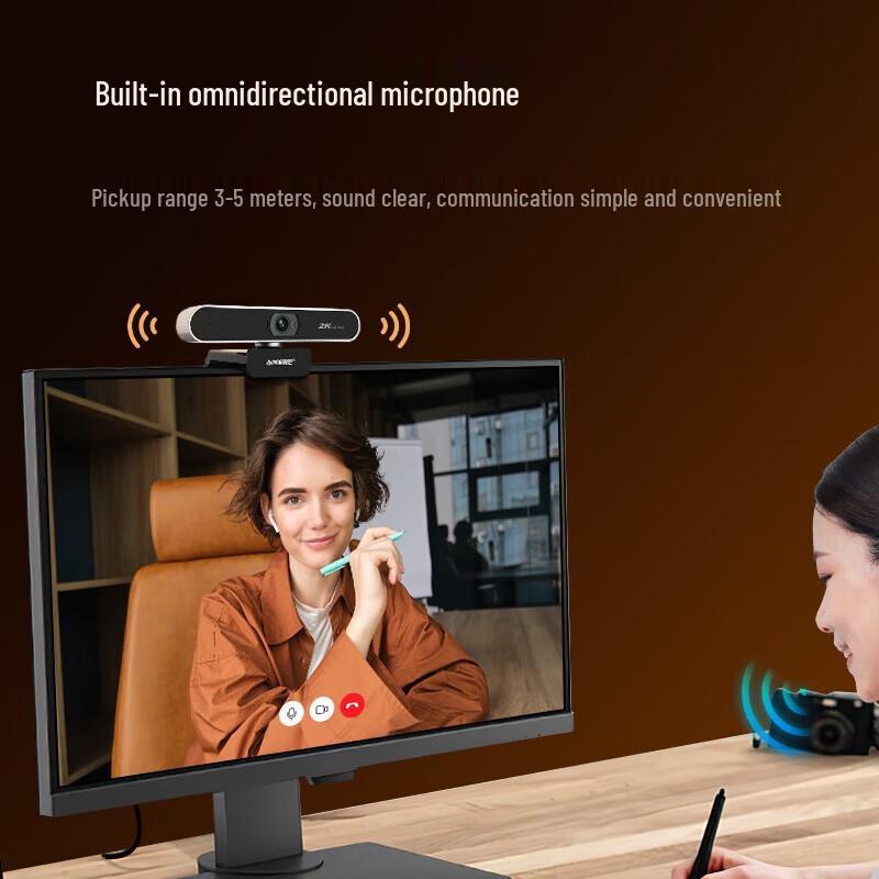 Aoni A30Pro 2K HD Autofocus Webcam