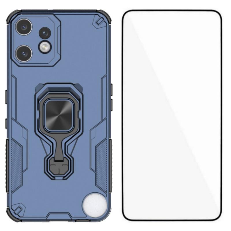 For Nothing CMF Phone 2 Pro Phone Case WANLONFENG PC TPU Back Cover Kickstand with Tempered Glass