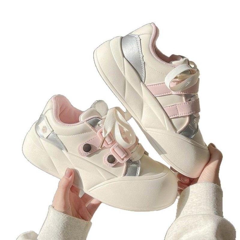 Niche Thick-soled Board Shoes for Women New Bestsellers Versatile Student Shoes Casual Bread Shoes