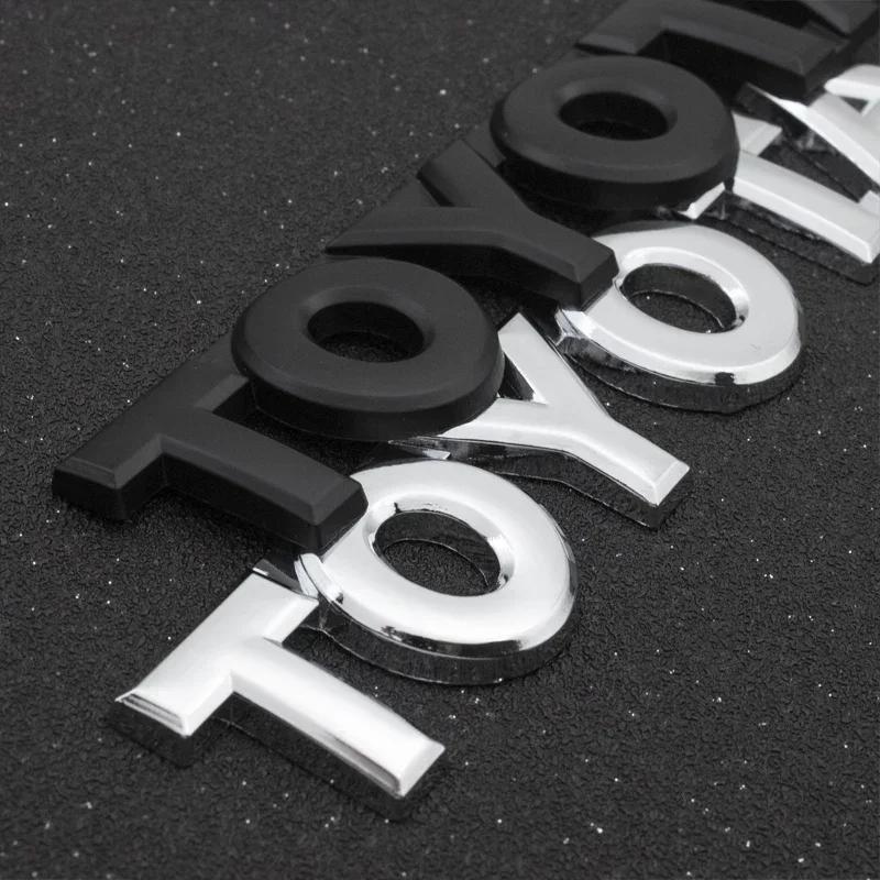 CKMY4 ABS car trunk rear trunk sticker logo for Toyota Chr rav4 Yaris prius avensis Corolla Camry Aygo Hrv Prado Hilux Highlander Vios