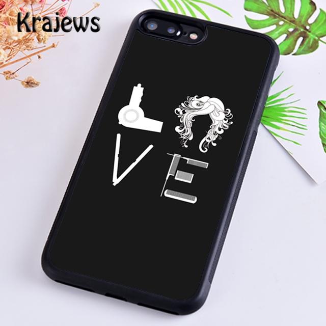 Krajews I Love Hairstylist Soft Phone Case Cover For iPhone 17 Air 16 15 14 plus 11 12 13 pro max Plus coque Fundas