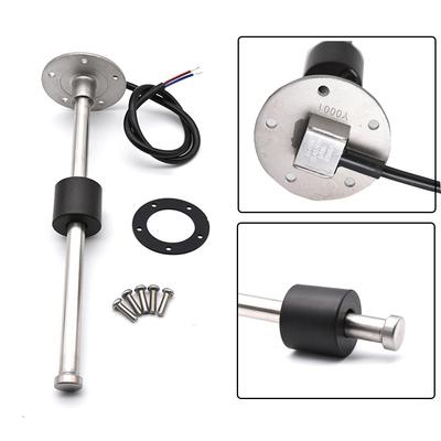 Červené světlo 2" 52mm palivoměr se snímačem hladiny paliva z nerezové oceli 0~190 ohmů pro auto, auto, loď, jachta, námořní 12V 24V