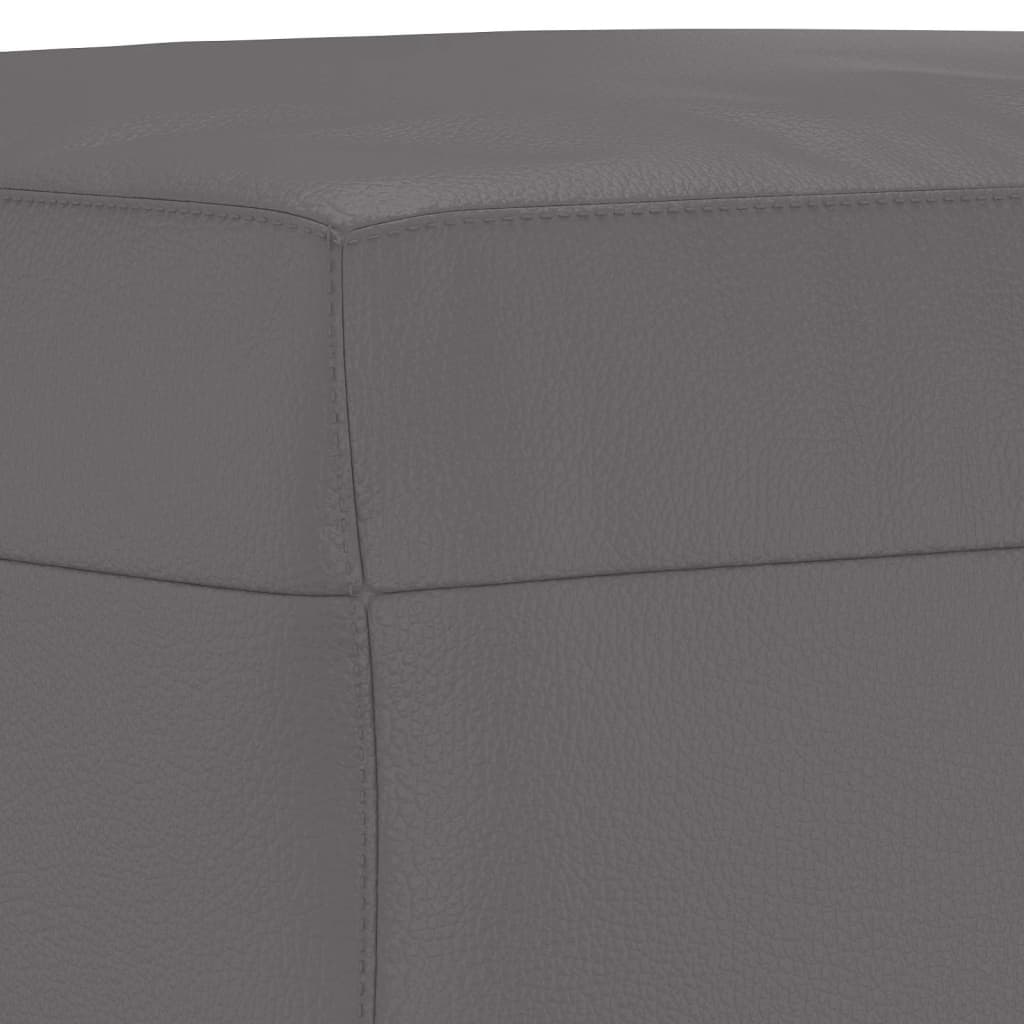 Footstool Gray 60x50x41 Cm Artificial Leather