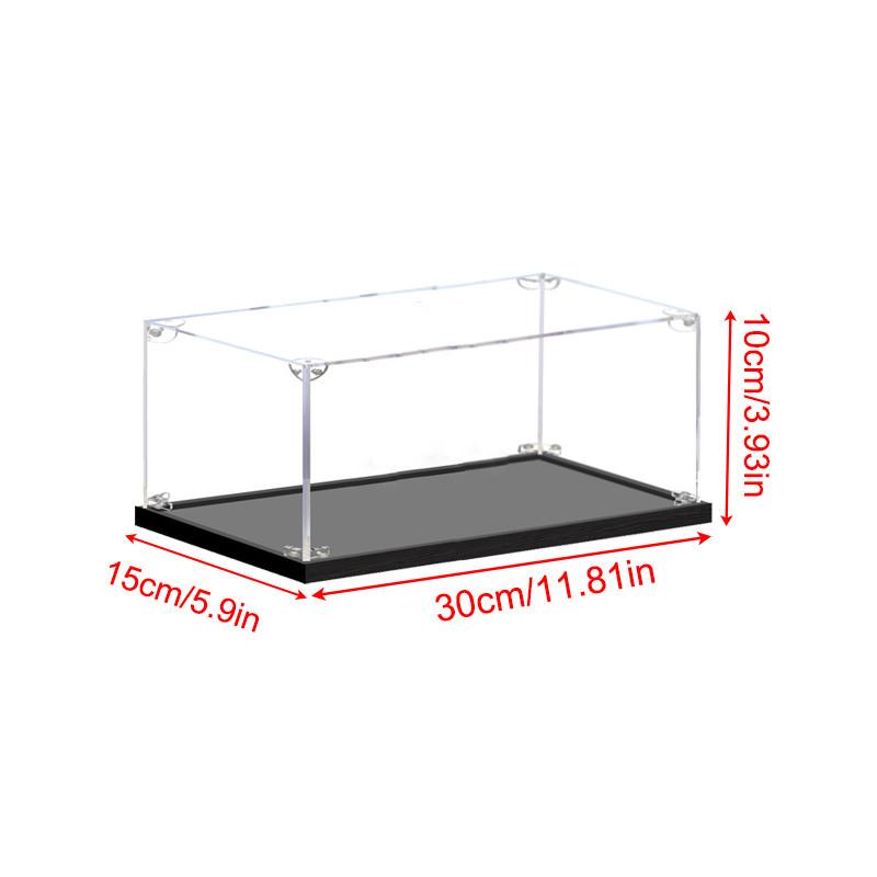 Acrylic Display Case for Collectibles Assemble Clear Dustproof Display Box for Action Figures Model Doll Toys Display Home Storage Case