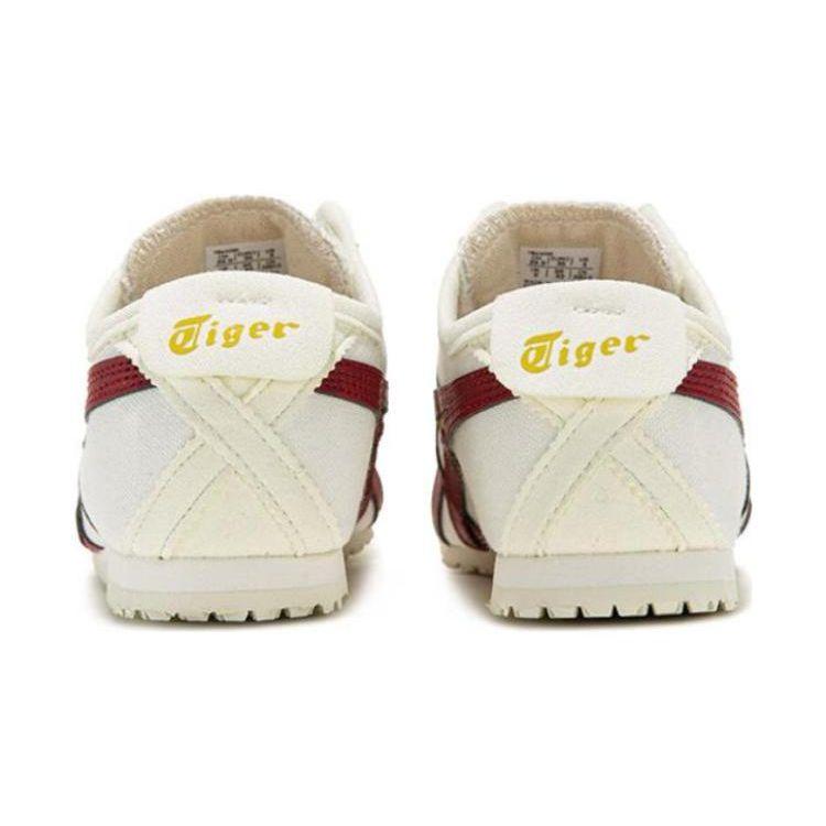 Onitsuka Tiger Comfortable Versatile Shock Absorbing Durable Low Top Casual Shoes Kids sneaker Black Red 1184A085-108