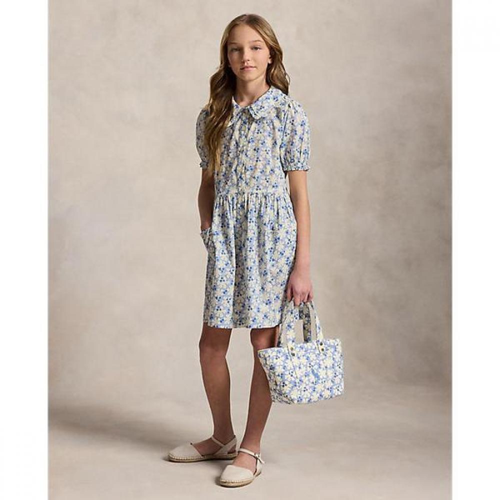 Polo Ralph Lauren Girls 7 16 Cotton Shirt Dress Blueberry Cwpodrsg3d21128999 8