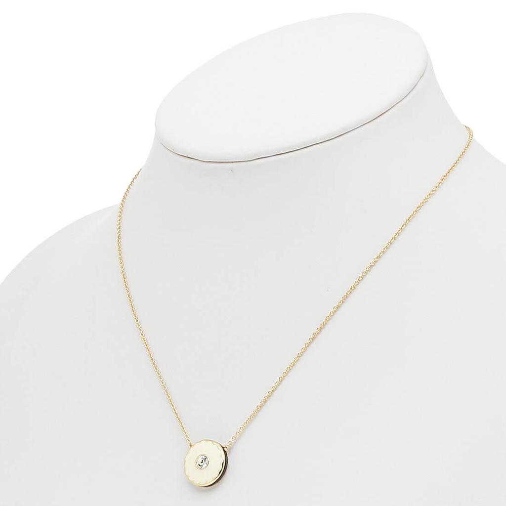 Marc Jacobs Zawieszka Medalion i Naszyjnik Rozmiar 108, Złoty, Czarny, Biały, Damski, M0017166, [Kod Produktu]