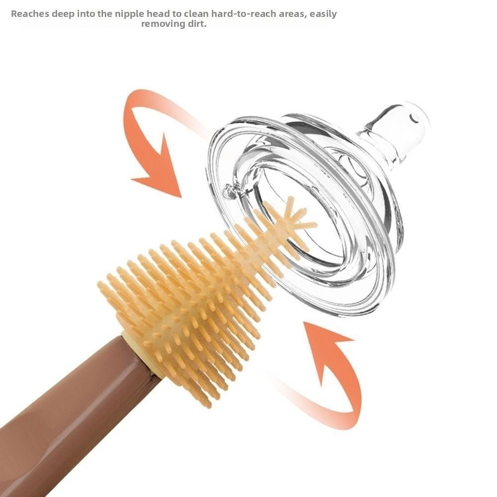 Vertical Drying Rack 7 in 1 Bottle Brush Kit Foldable Baby Bottle Cleaner  Travel Use