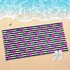 Color Blocking Diagonal Stripe Splicing Beach Towel, Ultra-fine Fiber Absorbent Bath Towel, Swimming Pool Special Large Towel