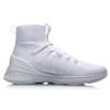 New LiNing Wujie Anti Slip Wear Resistant High Top Sports Casual Shoes Women's White AFPP018-1