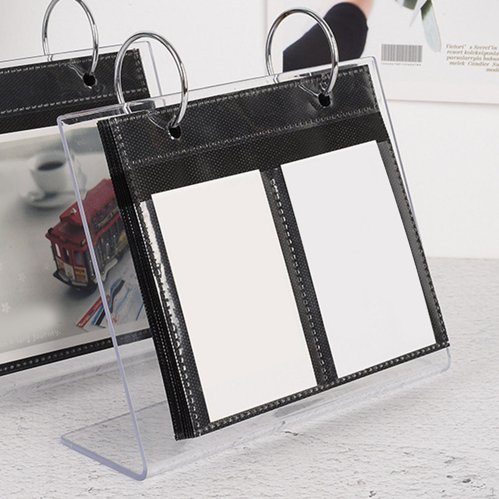 

Акриловая L-образная фотоподставка с 17 папками для семейных фотографий 4inch