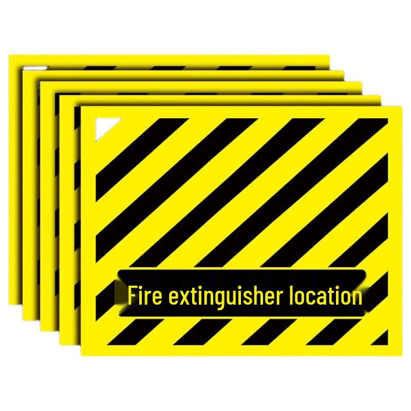 Fire Extinguisher Location Floor Sticker Sign