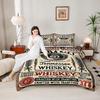 3 Piece Duvet Cover Set with 2 Pillowcases - Jack Daniels Old No 7 Tennessee Whiskey Vintage Tin Sign for Bedroom Bedding