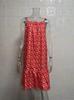2025 Summer Floral Sleeveless Spaghetti Strap Dress - European American Pastoral Style