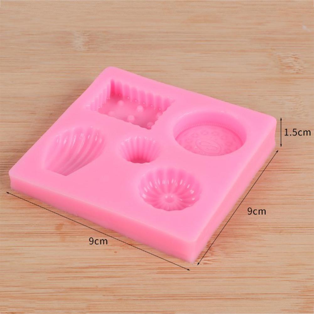 DIY Silicone Mold Lovely Shell Doughnut Shape Fondant Cake Decorating Tools Soap Mold Cake Chocolate Baking