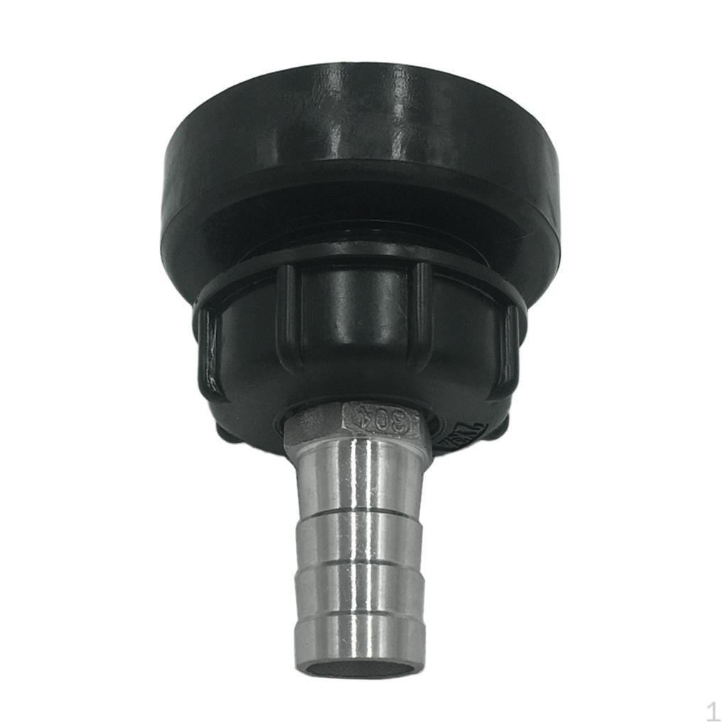 

IBC Tank Adapter 80mm Fine Thread Water Connector Fitting Black 25mm