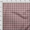 oneOone Cotton Cambric Dark Rose Brown Fabric Check Dress Material Fabric Print Fabric By The Yard 42 Inch