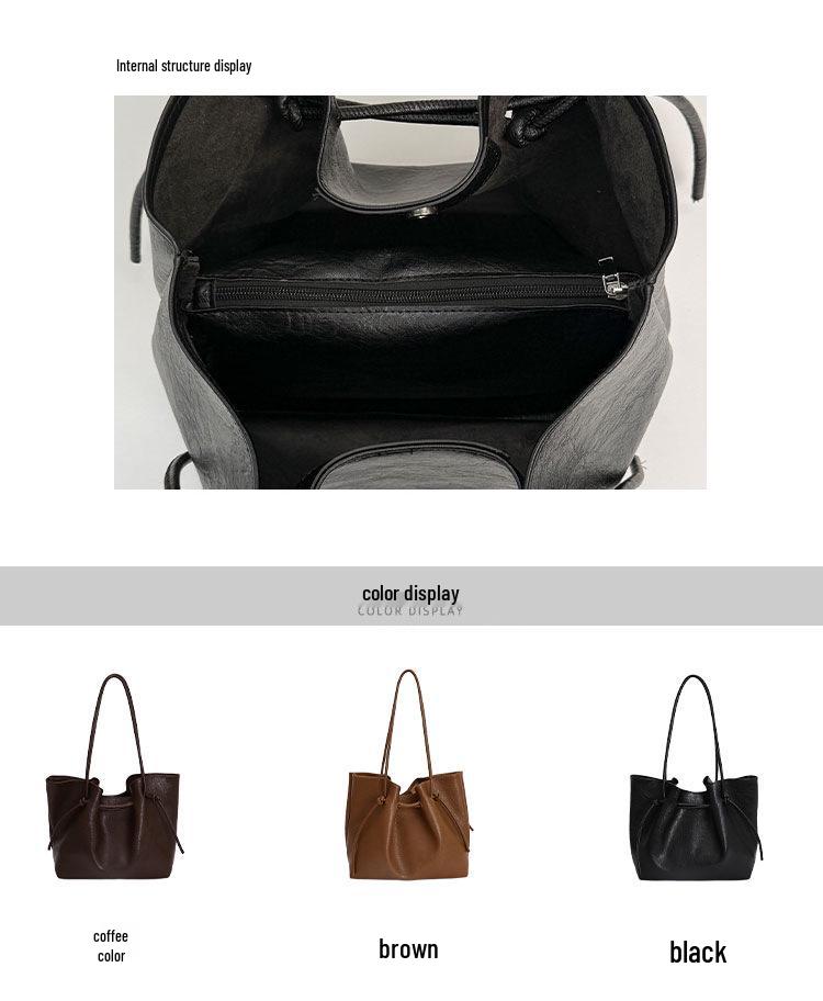 2025 Autumn/Winter Elegant & Versatile Women's Shoulder Tote - Large Capacity, High-End Commuter Bag