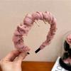 Lace Mesh Hair Hoop Solid Color Headwear Fashion Headband  Women