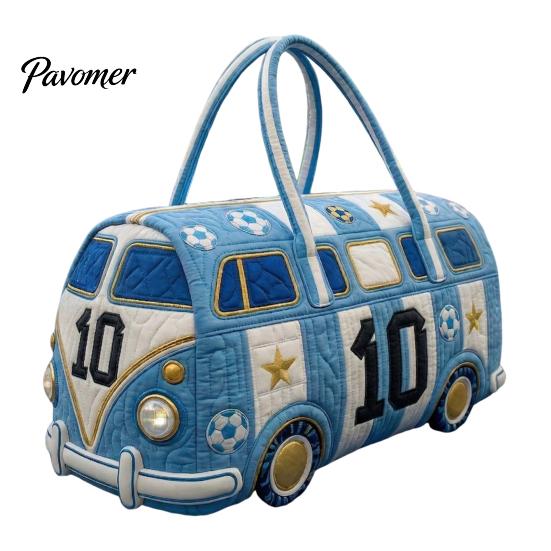 Easy Clean Travel Bag Soccer Handbag, with Quilted Design, Large Capacity Durable Polyester Duffel Lightweight Carryall Tote Bag, for Fitness Work And