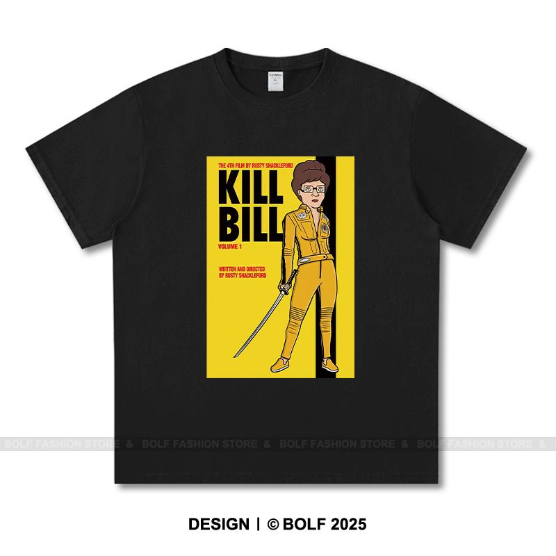 

Жіноча футболка з принтом Kill Bill 100% бавовна Оверсайз Футболки з кінографікою для чоловіків Літні топи Культовий фільм Вуличний одяг 3XL