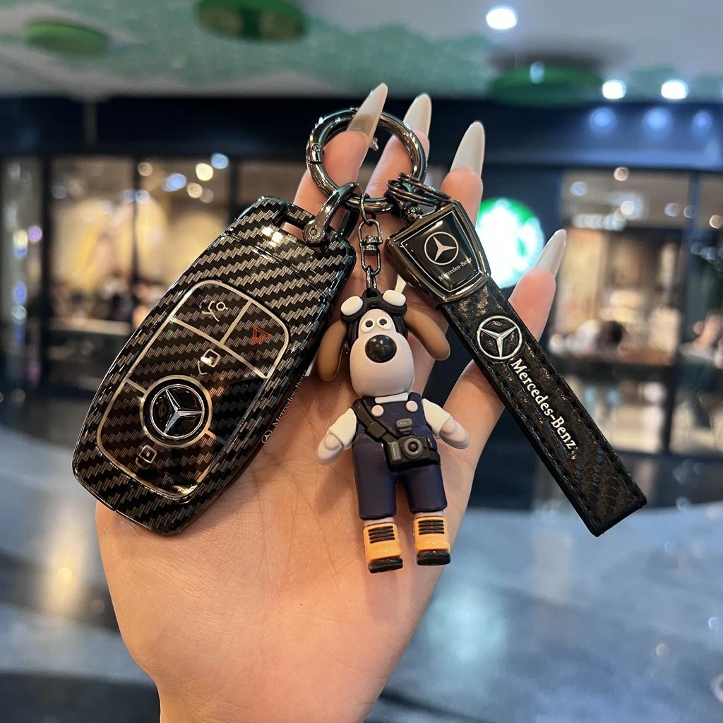 RPO5 Fashion Soft Car Key Case For Mercedes Benz A C E S G Class GLC CLE CLA GLB GLS W177 W205 W213 W222