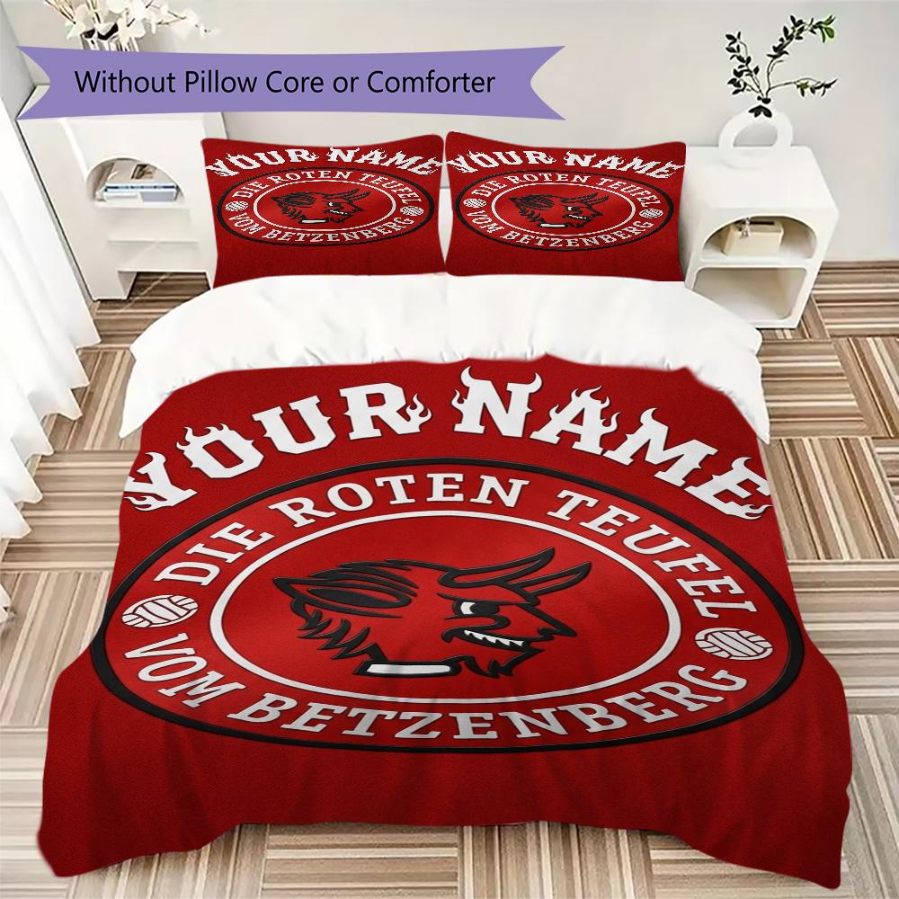 Biancheria da letto personalizzata Kaiserslautern, Set copripiumino Copripiumino Federa Regalo di compleanno per la casa(1 * copripiumino + 2 * federa, senza nucleo)_xia