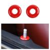 Car Door Lock Pin Ring Cover Trim Decoration For Dodge Challenger 2014- Red